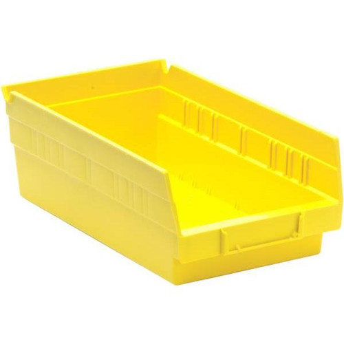 Quantum Storage Systems Economy Yellow Shelf Bin 11-5/8 X 6-5/8 X 4 In Package Of 30