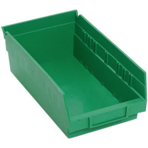 Quantum Storage Systems Economy Green Shelf Bin 11-5/8 X 6-5/8 X 4 In Package Of 30
