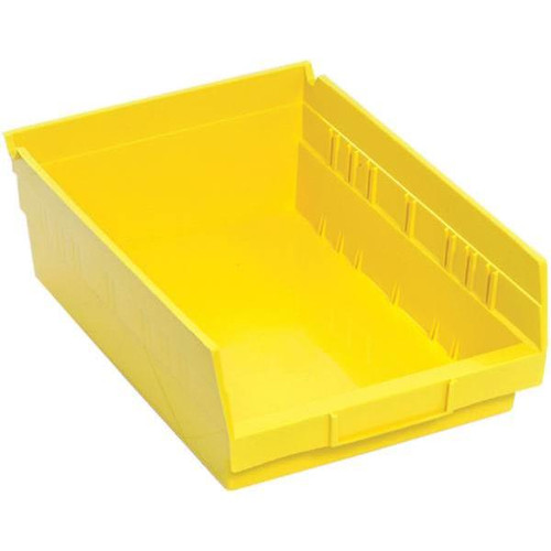 Quantum Storage Systems Economy Yellow Shelf Bin 11-5/8 X 8-3/8 X 4 In Package Of 20