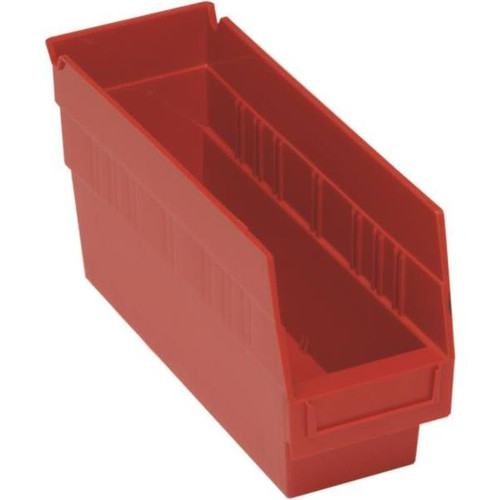 Quantum Storage Systems Store-More Red Shelf Bin 11-5/8 X 4-1/8 X 6 In Package Of 36