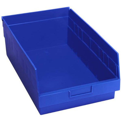 Quantum Storage Systems Store-More Blue Shelf Bin 17-7/8 X 11-1/8 X 6 In Package Of 8