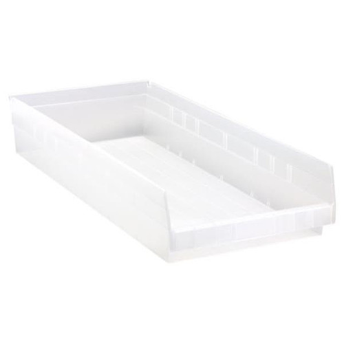 Quantum Storage Systems Economy Clear Shelf Bin 23-5/8 X 11-1/8 X 4 In Package Of 6