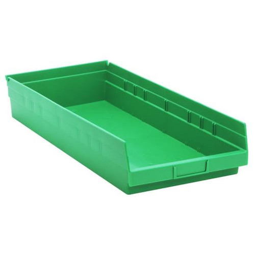 Quantum Storage Systems Economy Green Shelf Bin 23-5/8 X 11-1/8 X 4 In Package Of 6