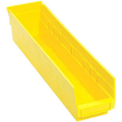 Quantum Storage Systems Economy Yellow Shelf Bin 17-7/8 X 4-1/8 X 4 In Package Of 20