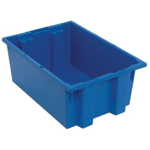 Quantum Storage Systems Blue Stack And Nest Totes 19-1/2x13-1/2x8 In Package Of 6