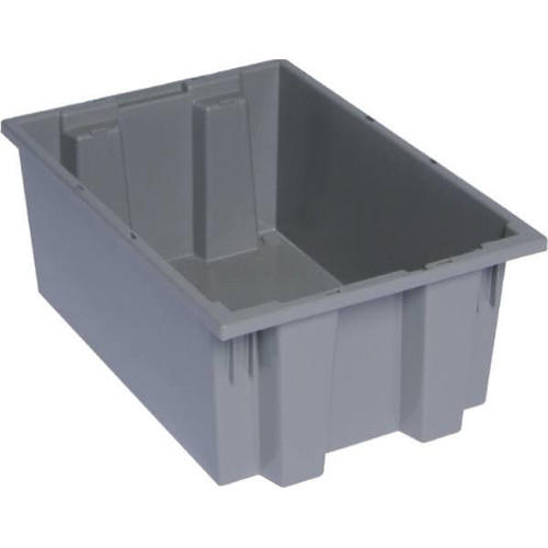 Quantum Storage Systems Gray Stack Nest Totes 19-1/2x13-1/2x8 In Package Of 6