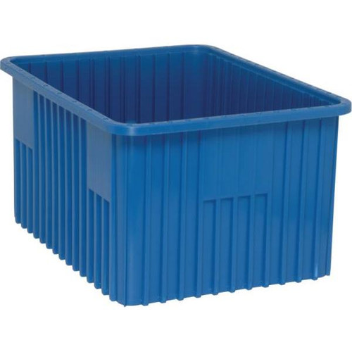 Quantum Storage Systems Blue Grid Container 22-1/2x17-1/2x12 In Package Of 3