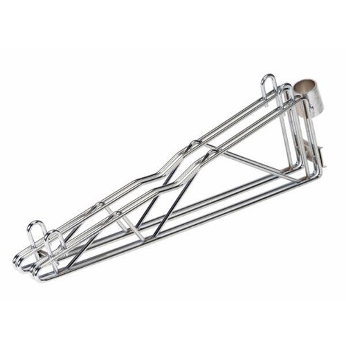 Quantum Storage Systems Wire Post Cantilever Double Arm - Chrome 1-18l Inch