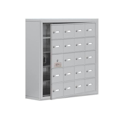 Salsbury Industries Cell Phone Locker, 19-A Usable Doors, Aluminum, Keyed Locks