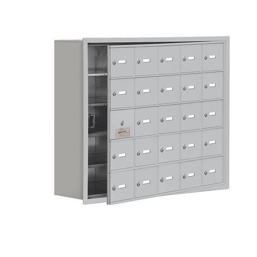 Salsbury Industries Cell Phone Locker, 24 Usable Doors, Aluminum, Keyed Locks