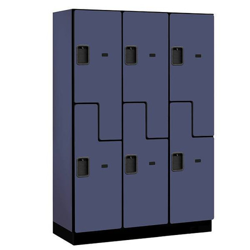 Salsbury Industries 18 X 18 Inch Double Tier S-Style Designer Wood Locker