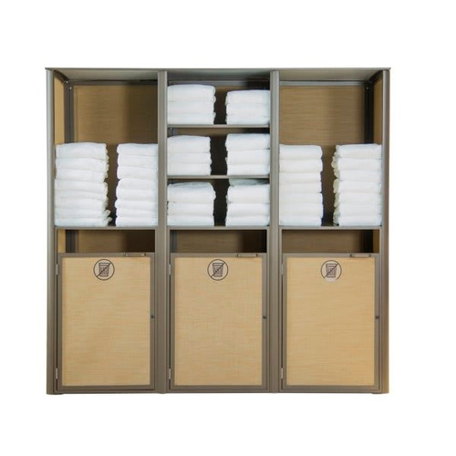 Grosfillex Sunset Towel Valet Triple In Cognac / Fusion Bronze