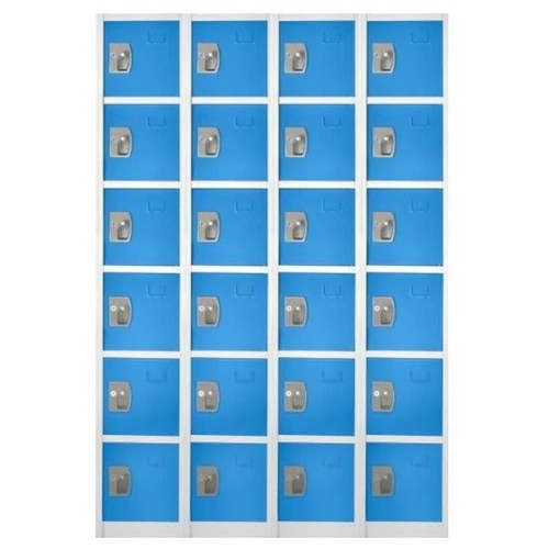 Adir Office 72 In. X 12 In. 6-Compartment Steel Locker Blue