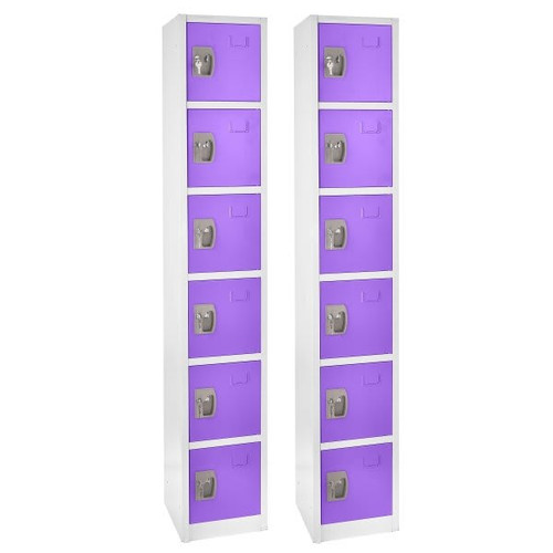 Adir Office 72 In. X 12 In. 6-Compartment Steel Locker Ppl