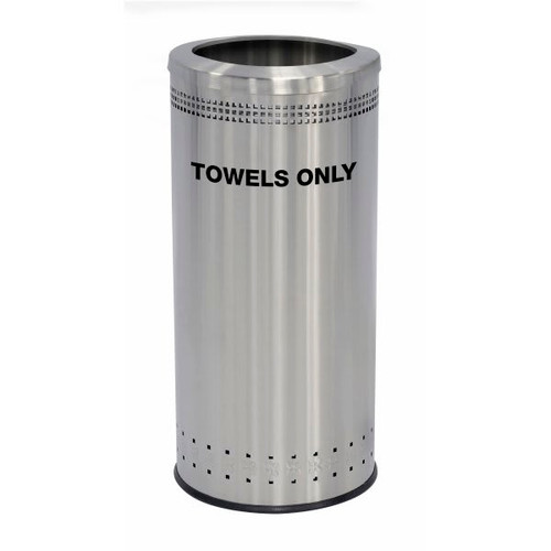 Commercial Zone Precision Series Imprinted Towel 25-Gal Round Open-Top Lid