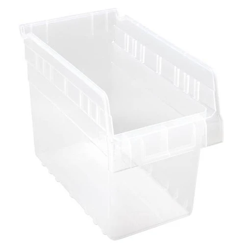 Quantum Storage Systems Store-Max Bin, 10-1/6" X 5-1/2" X 8" Clear, Case Of 30
