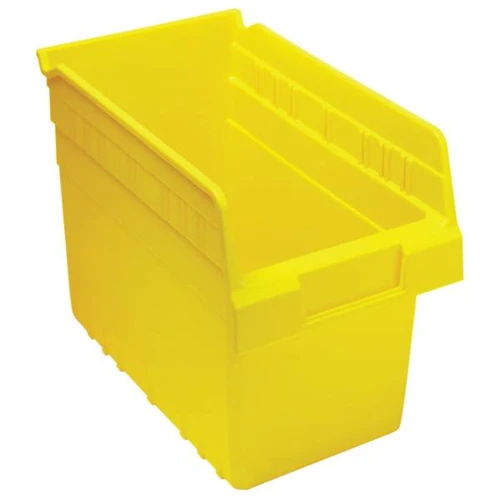Quantum Storage Systems Store-Max Bin, 10-1/6" X 5-1/2" X 8", Yellow, Case Of 30