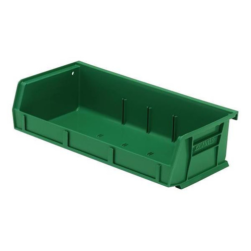 Quantum Storage Systems Ultra Stack & Hang Bin, 5-3/8"X11"X3", Green, Case Of 8