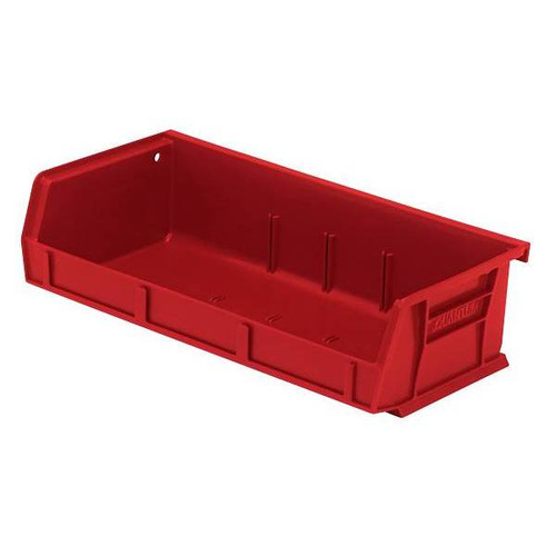 Quantum Storage Systems Ultra Stack & Hang Bin, 5-3/8"X11"X3", Red, Case Of 8