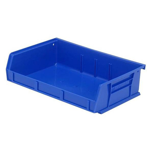 Quantum Storage Systems Ultra Stack & Hang Bin, 7-3/8"X11"X3", Blue, Case Of 8