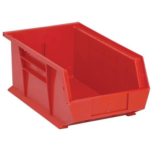 Quantum Storage Systems Stack & Hang Bin, 13-5/8"X8-1/4"X6", Red, Case Of 12
