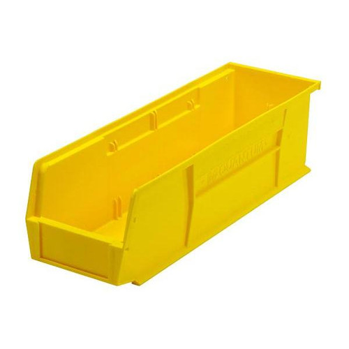 Quantum Storage Systems Stack & Hang Bin, 18"X5-1/2"X5", Yellow, Case Of 12
