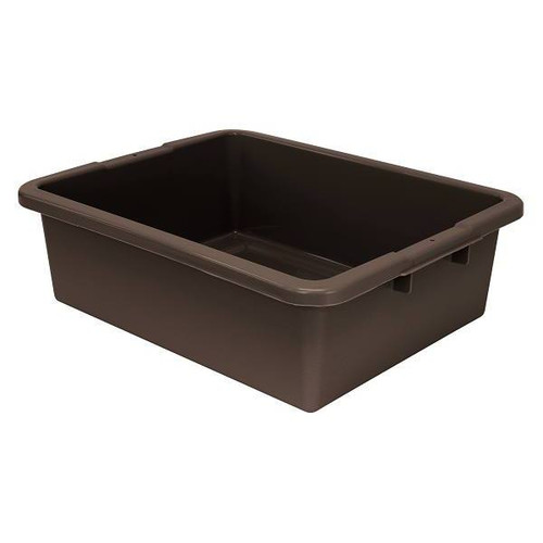 Quantum Storage Systems Bussing Tub, 21-1/2" X 17" X 7", Brown, Case Of 12