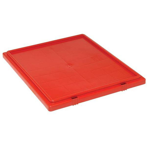 Quantum Storage Systems Stack & Nest Tote Lid For Snt225/Snt230, Red, Case Of 3 Tote Lid F/Snt225/Snt230 Red 3/Cs
