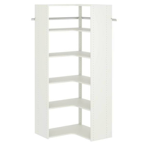 Easy Track Corner Tower Kit White