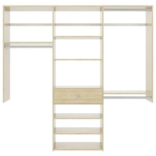 Easy Track 6-Foot Perfect Fit Reach-In Closet Honey Blonde