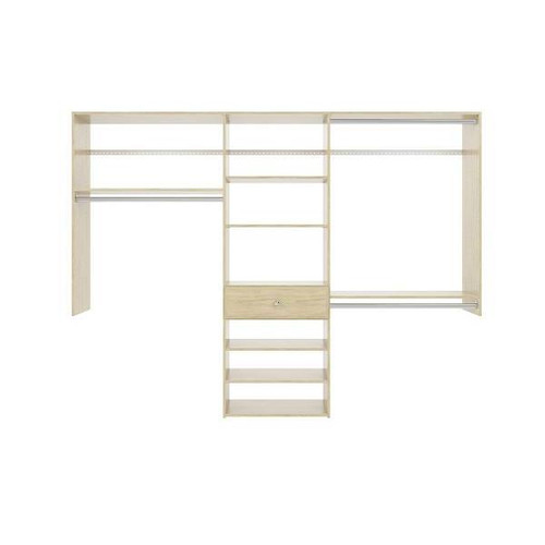 Easy Track 8-Foot Perfect Fit Reach-In Closet Honey Blonde