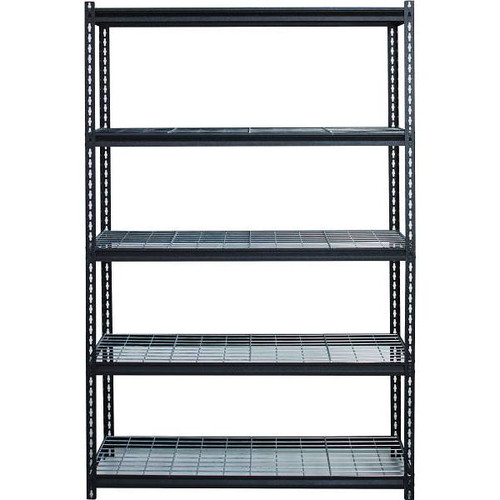 Iron Horse Black 5-Tier Boltless Steel Wire Garage Storage Shelving Unit