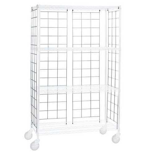 R&B Wire Products Chrome Plated Side And Back Enclosure Panels For 24x48 Units