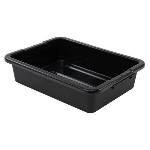 Quantum Storage Systems Airport Security Bin, 20x15x5 In., Black, Case Of 12