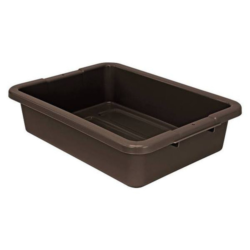 Quantum Storage Systems Airport Security Style Nesting Bin, 20x15x5 In., Brown