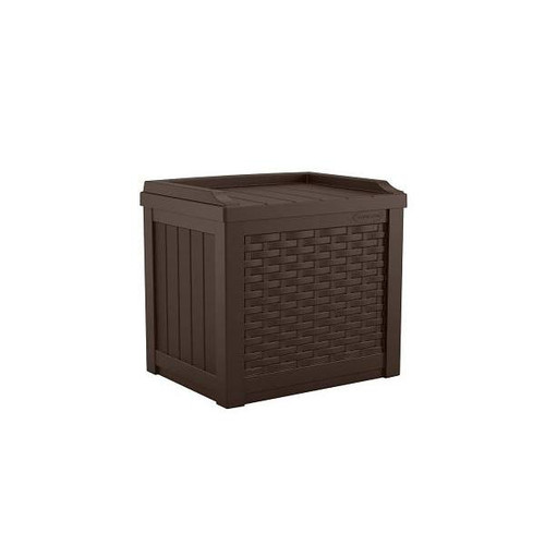Suncast Commercial 22 Gallon Small Deck Box With Storage Seat,java