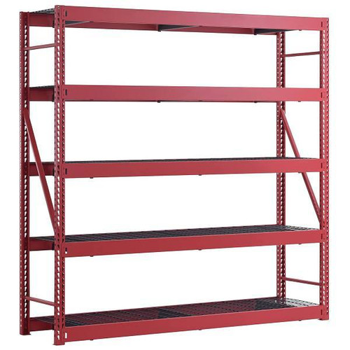 Husky 5-Tier Industrial Duty Steel Freestanding Garage Storage Shelving Unit-Red
