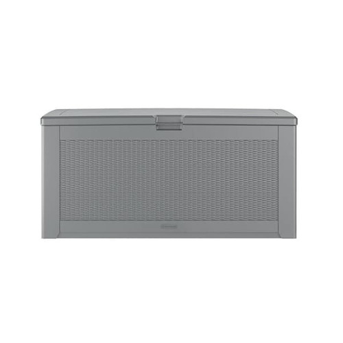 Rubbermaid Extra Large Resin Outdoor Storage Deck Box 134 Gal. Light Grey