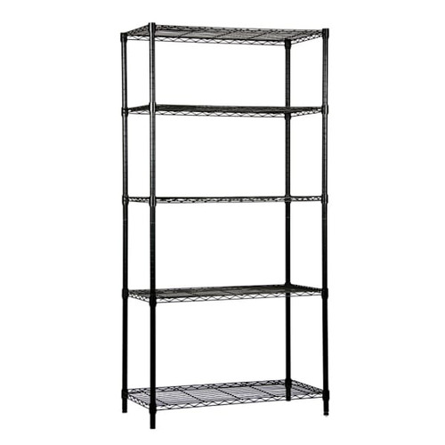 Quantum Storage Systems Wire Shelving Starter Kit 60 X 24 X 86 Grey Epoxy Finish
