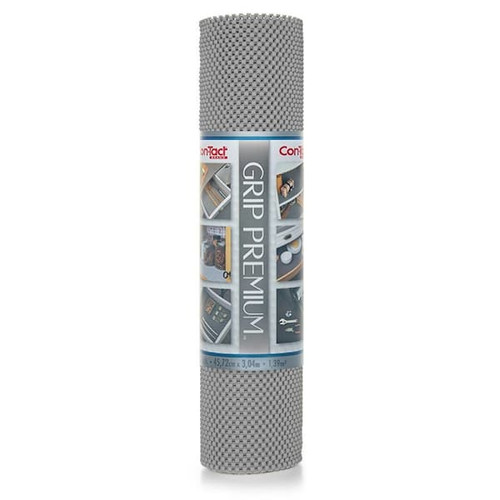 Con-Tact Brand 18"X10' Premium Nonadhesive Shelf Liner, Cool Gray, Case Of 8