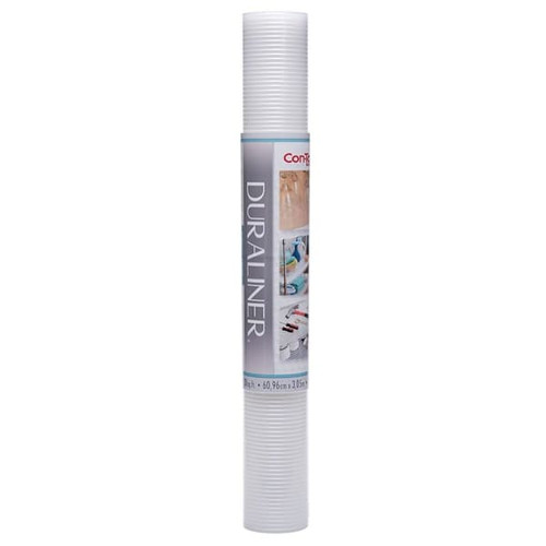 Con-Tact Brand 24"X10' Duraliner Ribbed Nonadhesive Shelf Liner, Clear Case Of 6