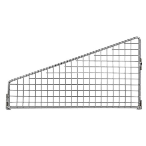 Quantum Storage Systems Partition Wall Basket Divider Chrome 10"W X 6"H