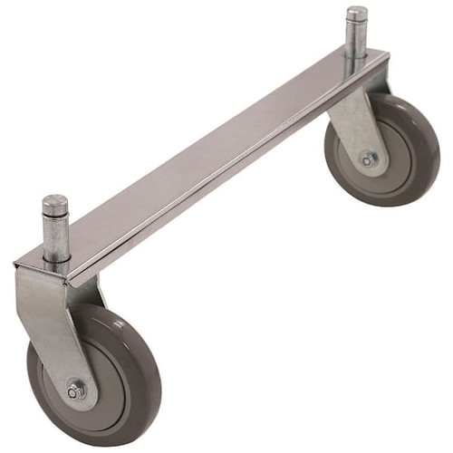 Quantum Storage Systems Tie Bar 21"W Chrome Fits 2 Rigid Casters (Not Included)