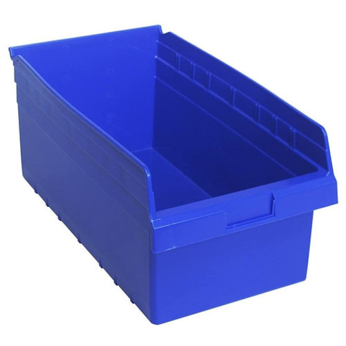 Quantum Storage Systems Shelf Bin 17-7/8"L X 11-1/8"W X 8"H Blue Case Of 8