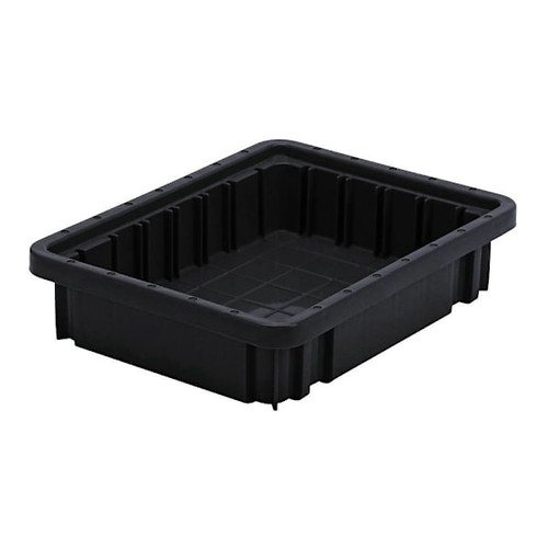 Quantum Storage Systems Container 10-7/8"L X 8-1/4"W X 2-1/2"H Black Case Of 20