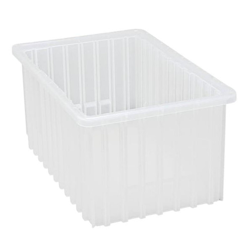 Quantum Storage Systems Container 16-1/2"L X 10-7/8"W X 8"H Clear Case Of 8