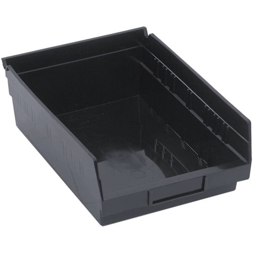 Quantum Storage Systems Shelf Bin 11-5/8"L X 8-3/8"W X 4"H Black Case Of 20