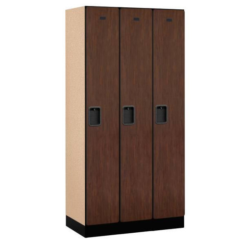 Salsbury Industries Mahogany Wide-Designer Wood Locker 6 Feet X 18 Inches