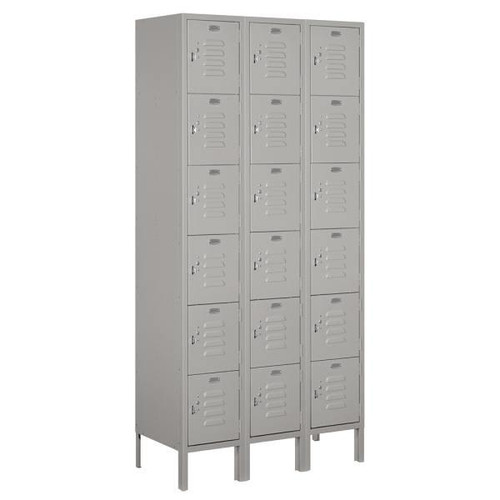 Salsbury Industries Gray-12 Inch-Standard Metal Locker 6 Feet High X 15 Inches