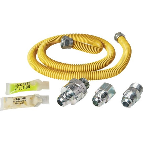 Dormont Gas Connector Kit 1/2 Od X 48 Coated With Smartsense Valve
